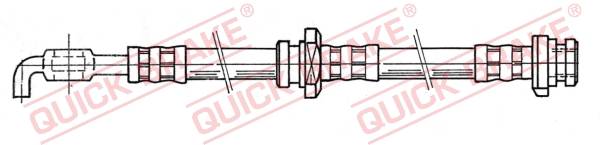 QUICK BRAKE QBK50.966 Fékcső, gumifékcső