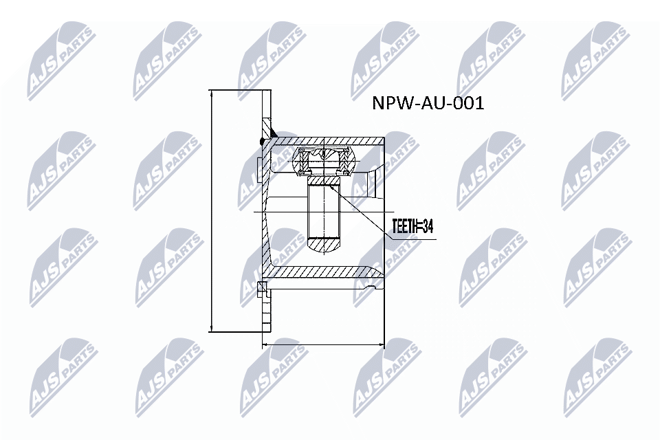 NTY 166029 NPW-AU-001 KINETI?KI VW NPW-AU-001 UN.A-4 2.0TFSI 02-04