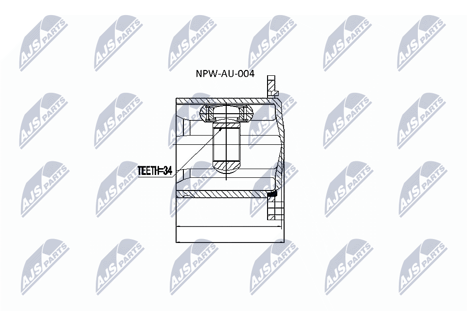 NTY 184091 NPW-AU-004 KINETI?KI AUDI NPW-AU-004 UN.A-4 2.0TFSI 06->