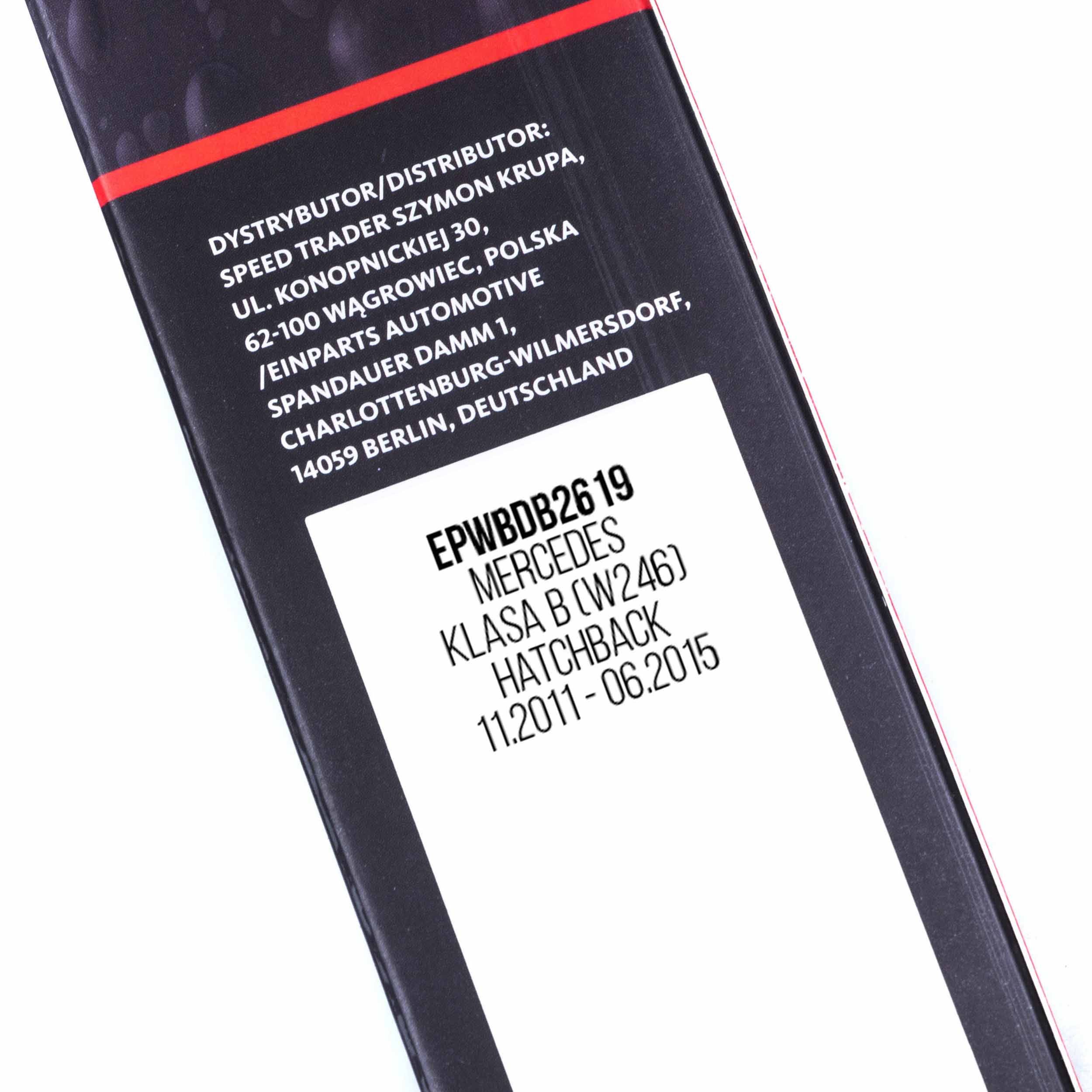 EINPARTS EINEPWBDB2619 ZESTAW WYCIERACZEK DEDYKOWANYCH